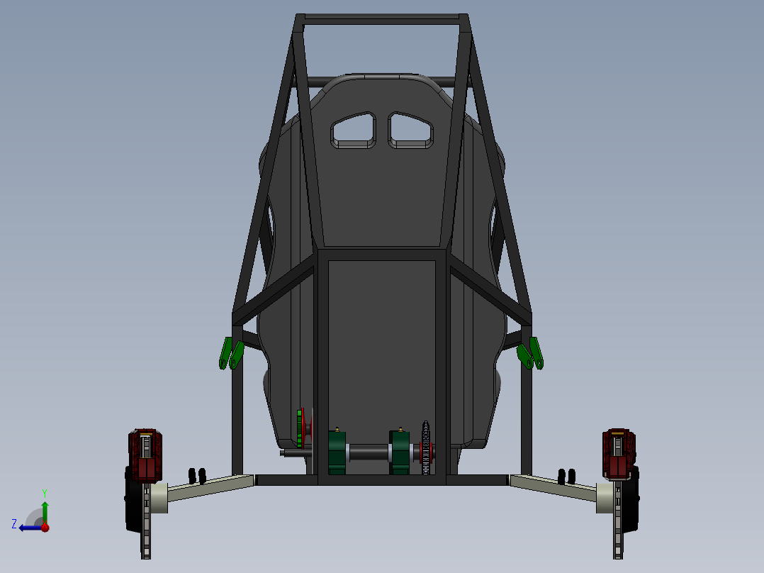 卡丁车 钢管车(42)右视图