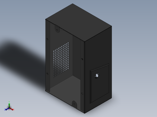 盒式机箱-CPU-12正等轴测缩略图