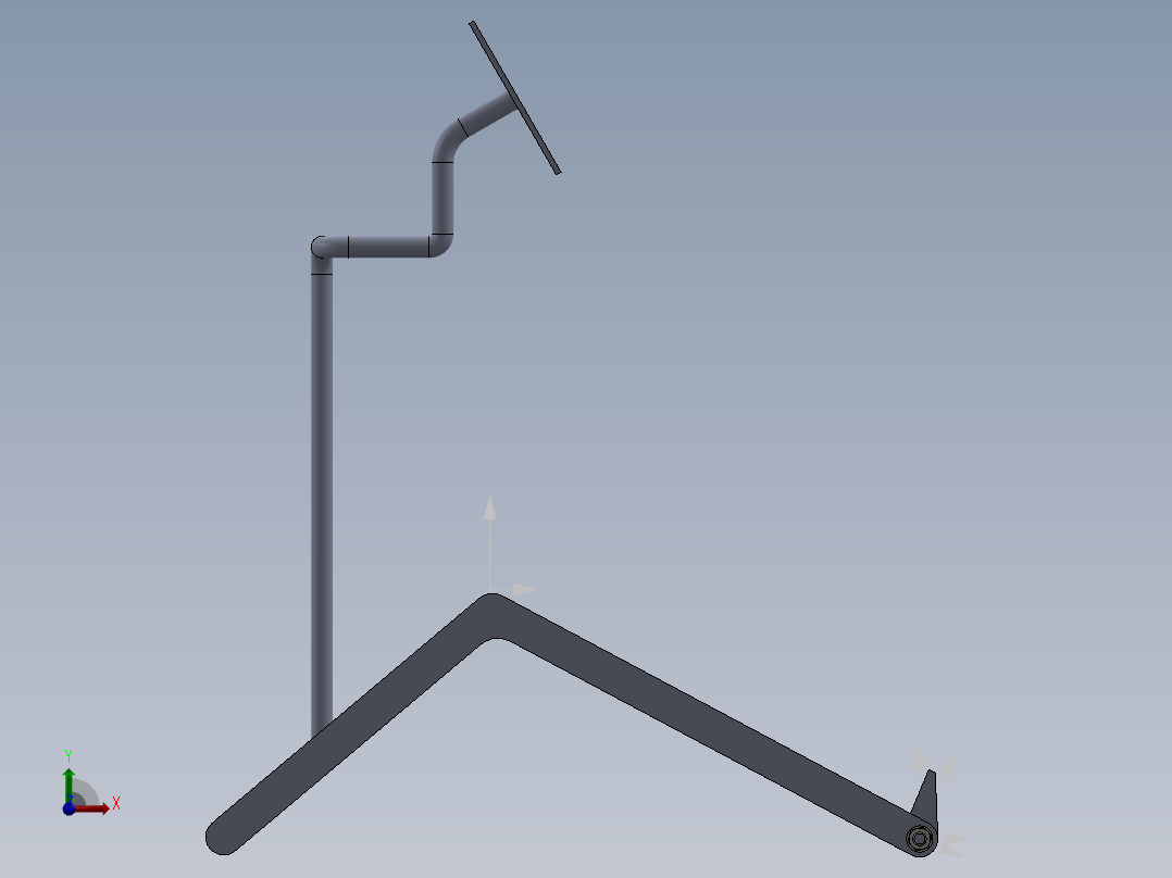大型轮胎支架13前视图