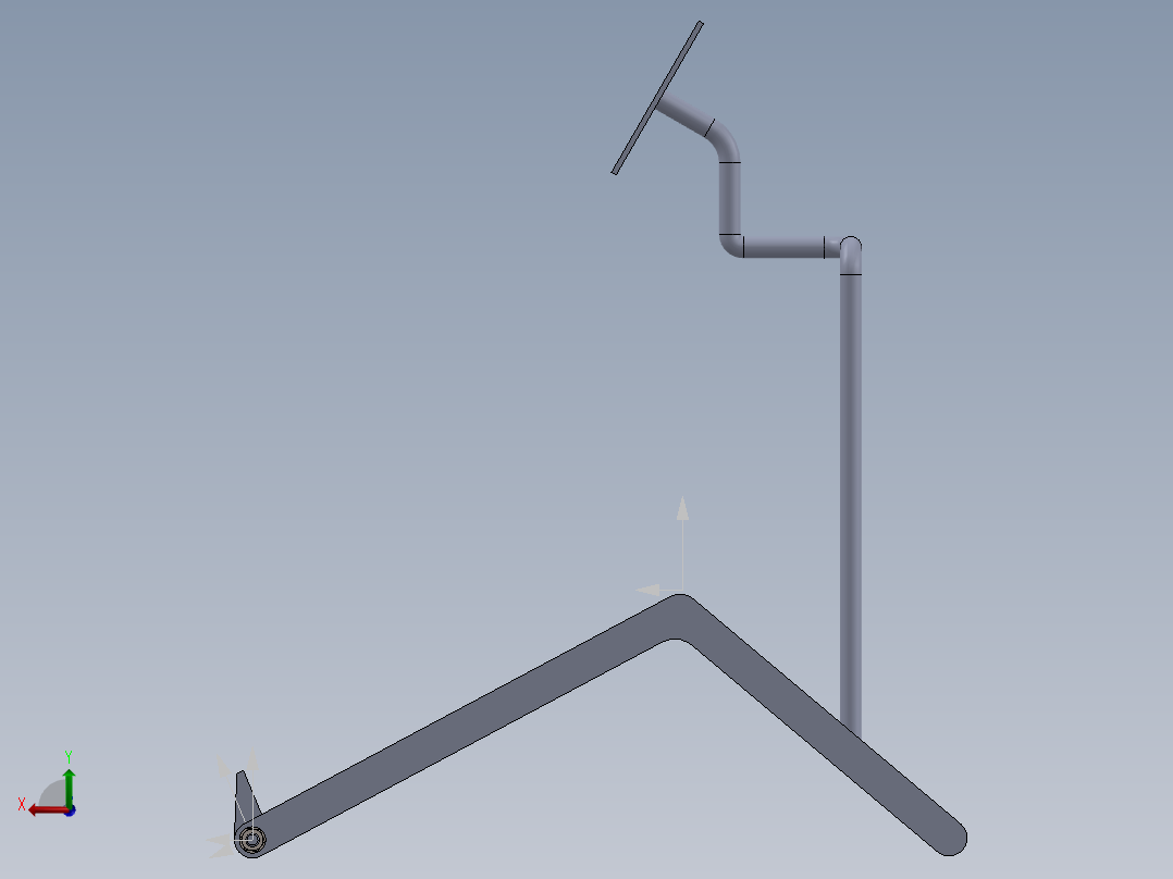 大型轮胎支架13后视图