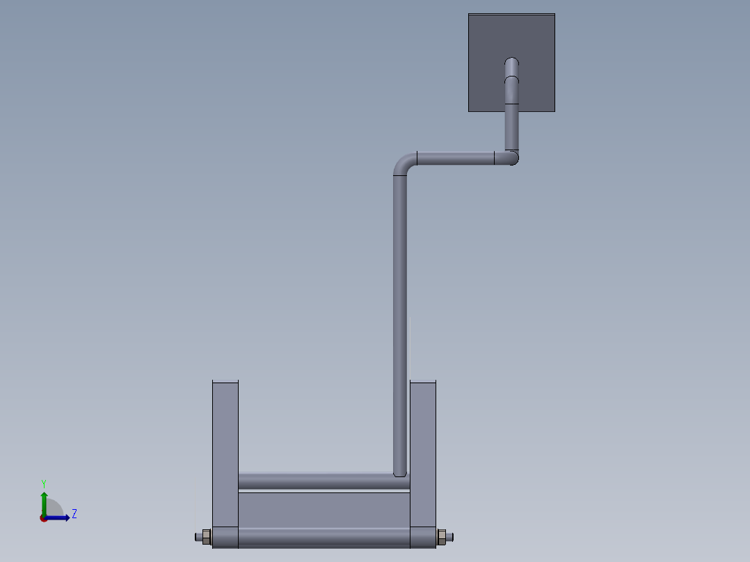 大型轮胎支架13左视图
