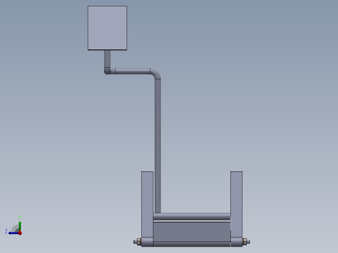 大型轮胎支架13右视图