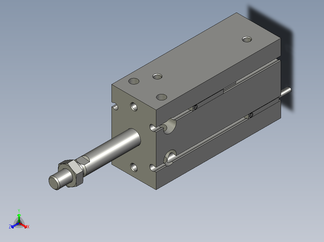 CDU25-40D-M9BL正等轴测图