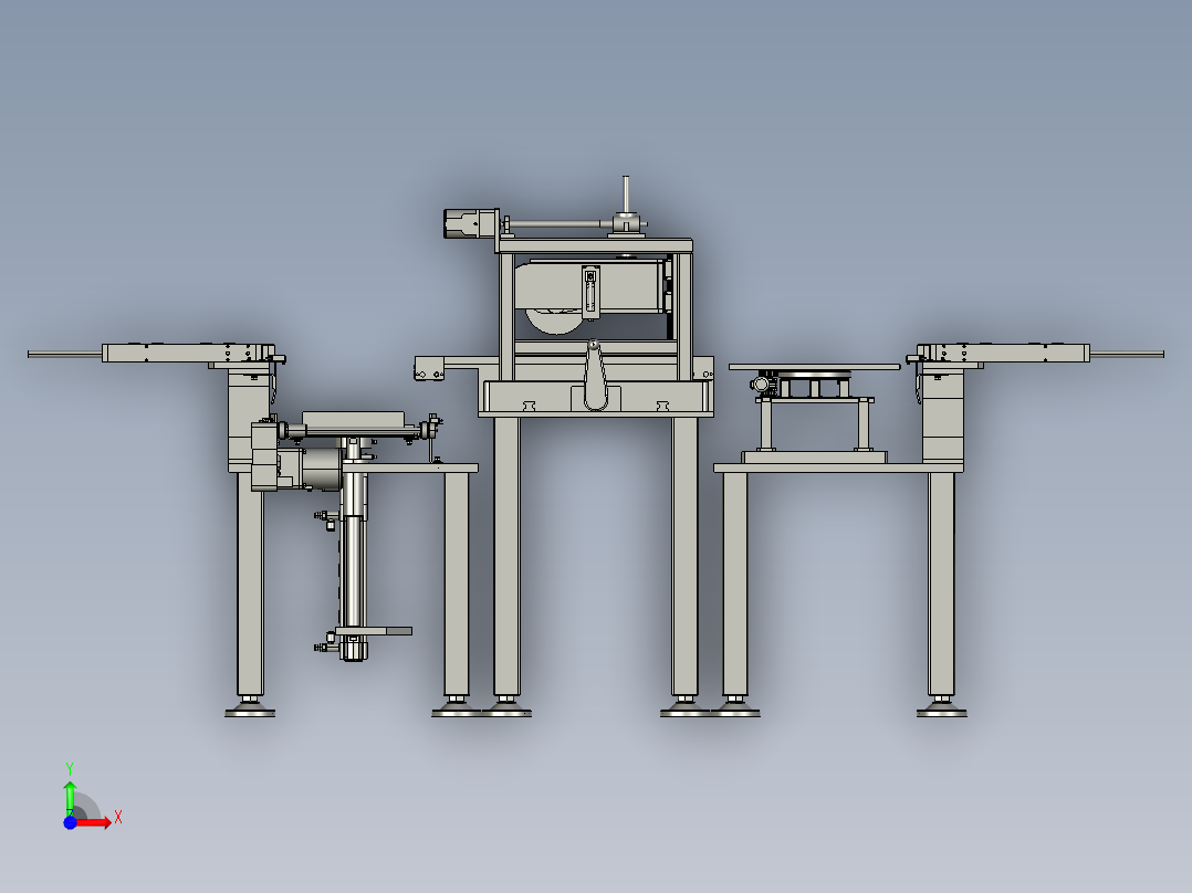 磨双面钢化玻璃磨边机前视图