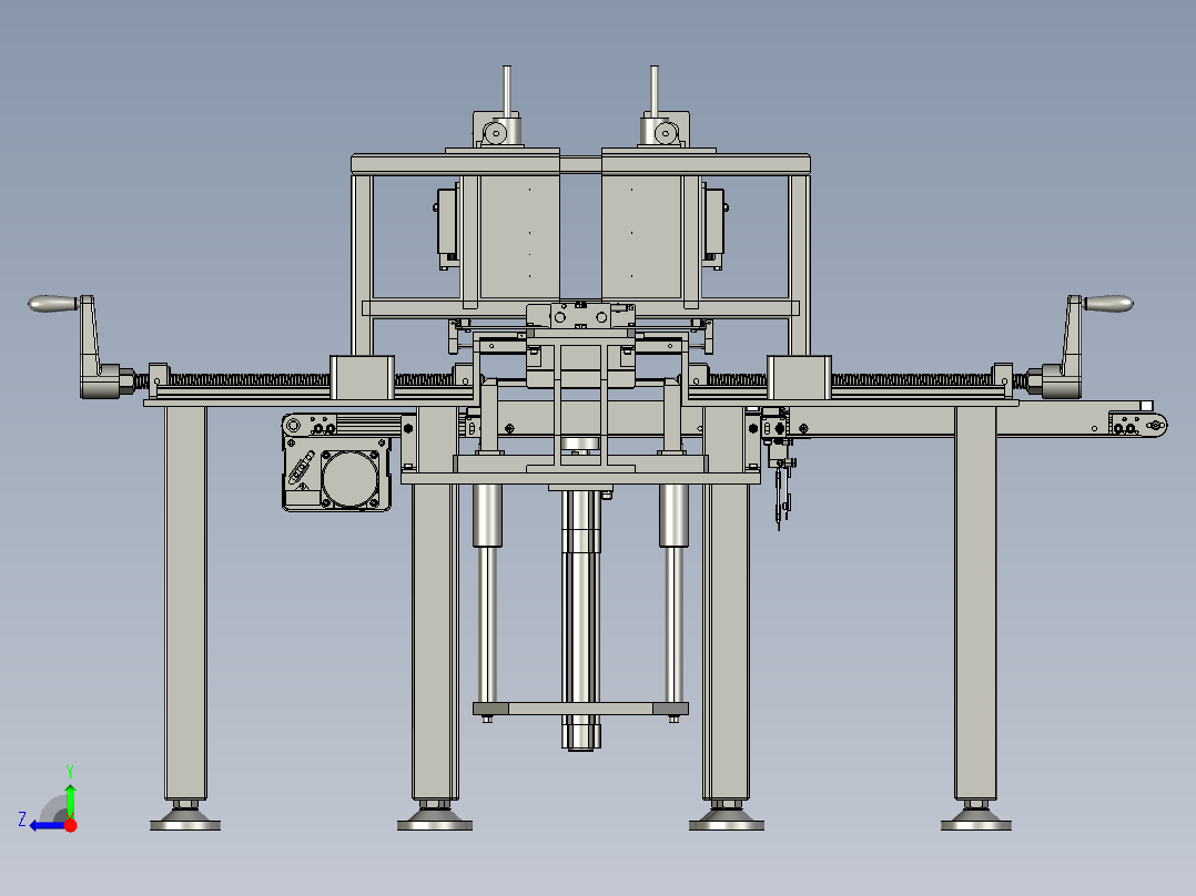 磨双面钢化玻璃磨边机右视图
