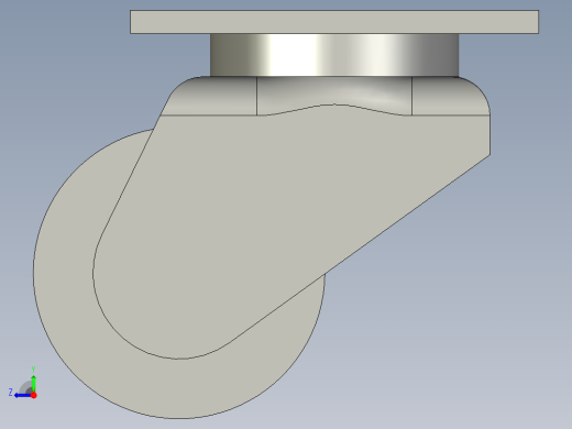脚轮FW75100F-11-收料右视缩略图