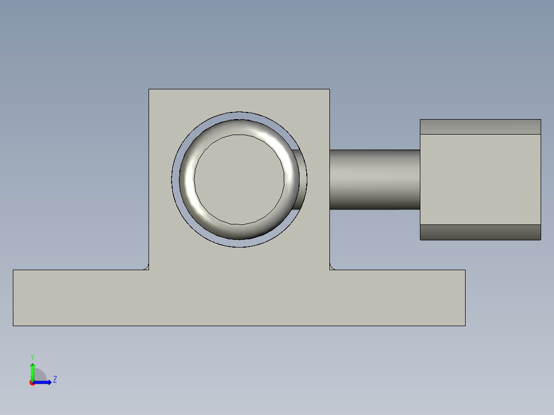 铝合金明插销左视图