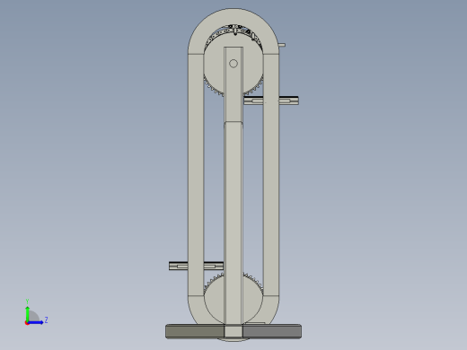 机电一体化连续提升机左视缩略图