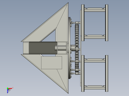 机电一体化连续提升机俯视缩略图
