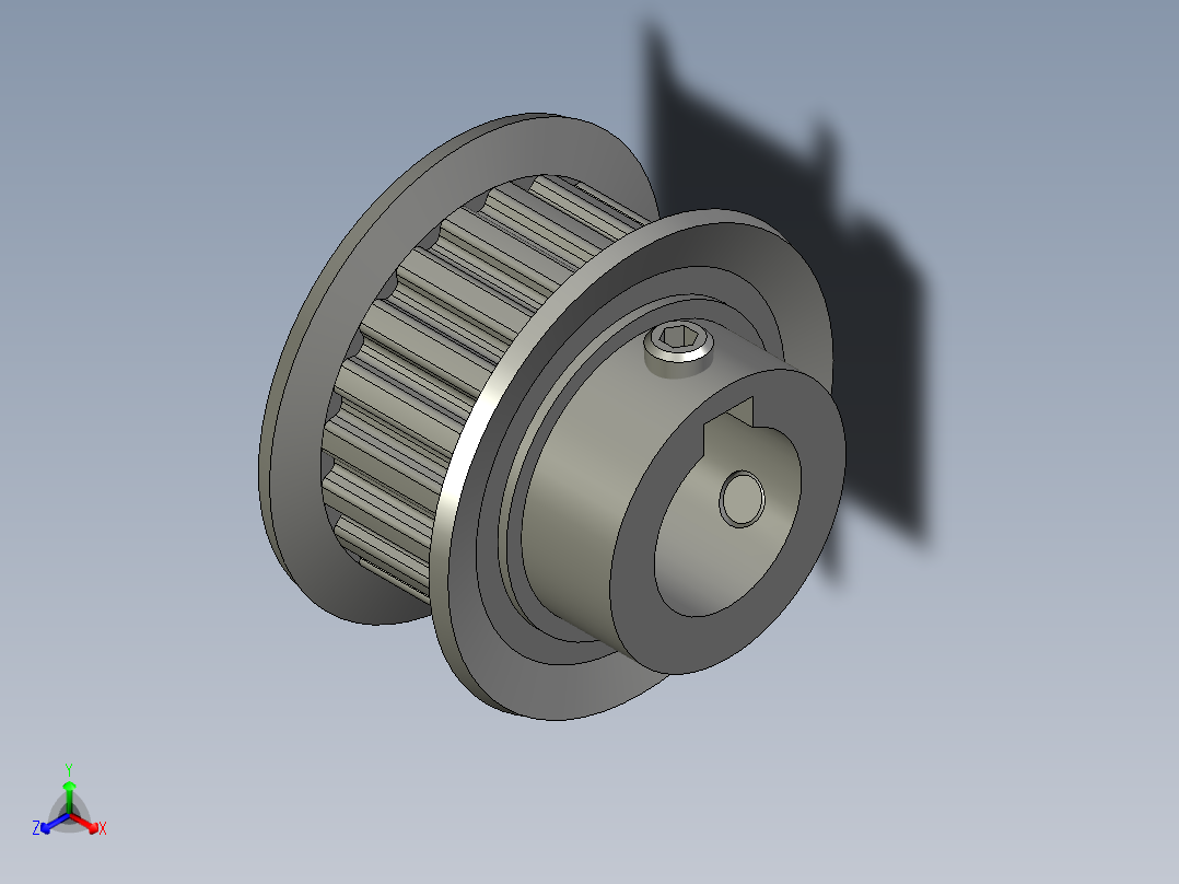 同步带轮ATPV20XL050-B-N15主视图