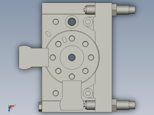 旋转气缸MSQA10L3-M9BLSMC-1111俯视缩略图