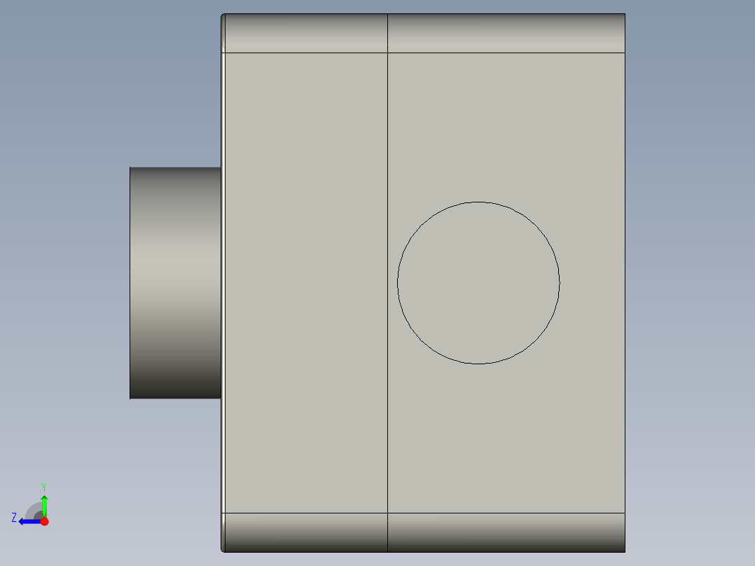 单孔启动按钮盒(XALB01C)右视图