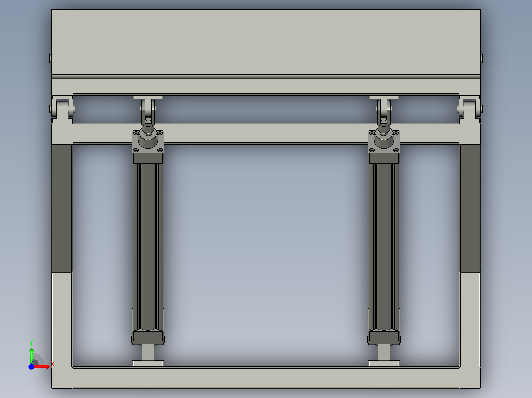 门板气泡膜上料机前视图