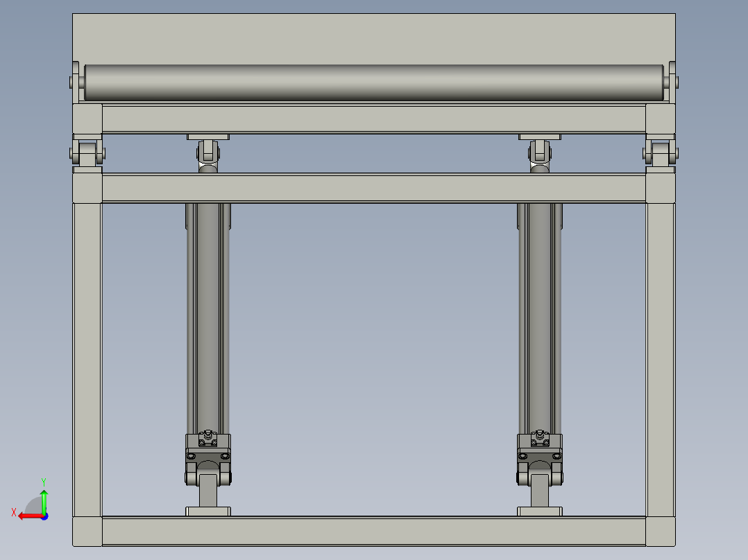 门板气泡膜上料机后视图