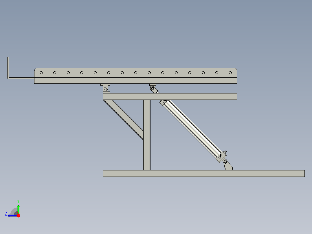 门板气泡膜上料机右视图