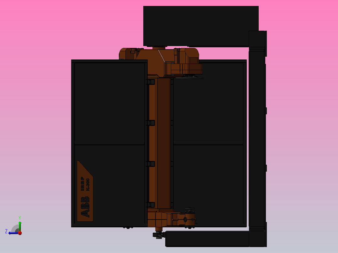 ABB三轴变位机右视图