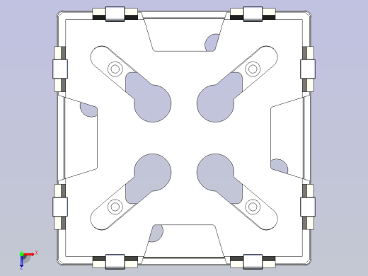 硅片盒3D模型俯视缩略图