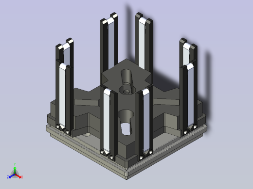 硅片盒3D模型正等轴测缩略图
