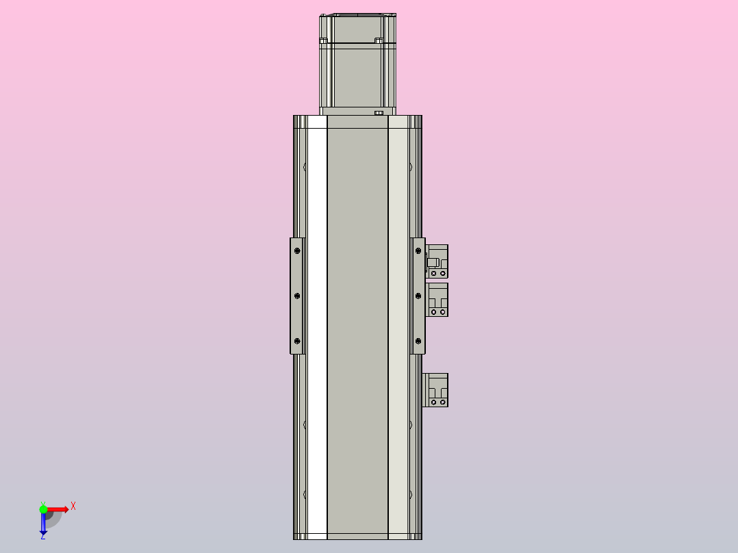 MT100BS半封闭丝杆滑台[MT100BS.L#.100.BC.P20.C3]俯视图