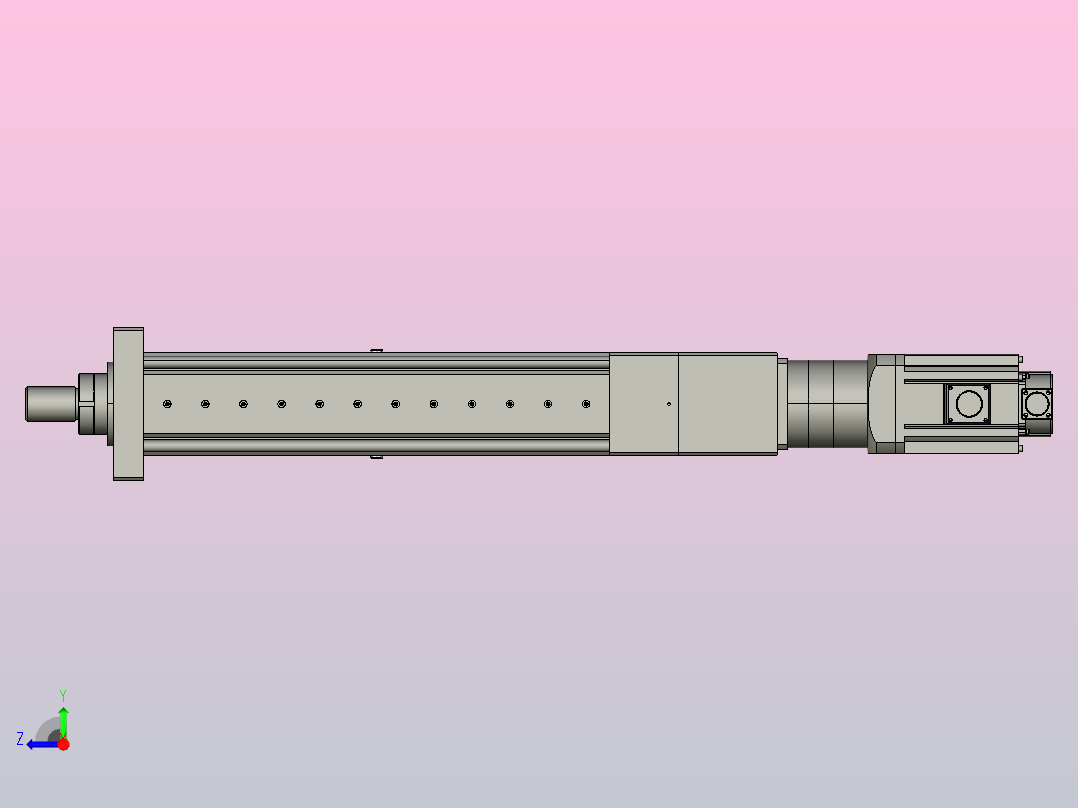 MTA125-450-P10-FF-D-K_-P2000W&amp;3000W-S3重载型电动缸右视图