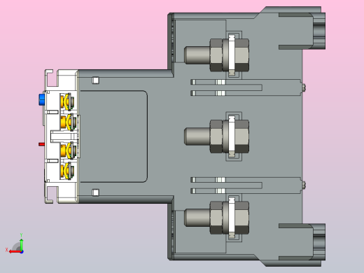 NXR-200电子式过载继电器三维模型202204后视缩略图