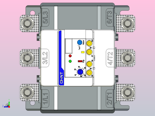 NXR-200电子式过载继电器三维模型202204右视缩略图