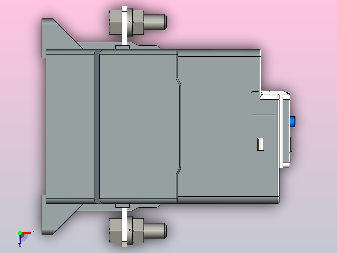 NXR-200电子式过载继电器三维模型202204俯视图