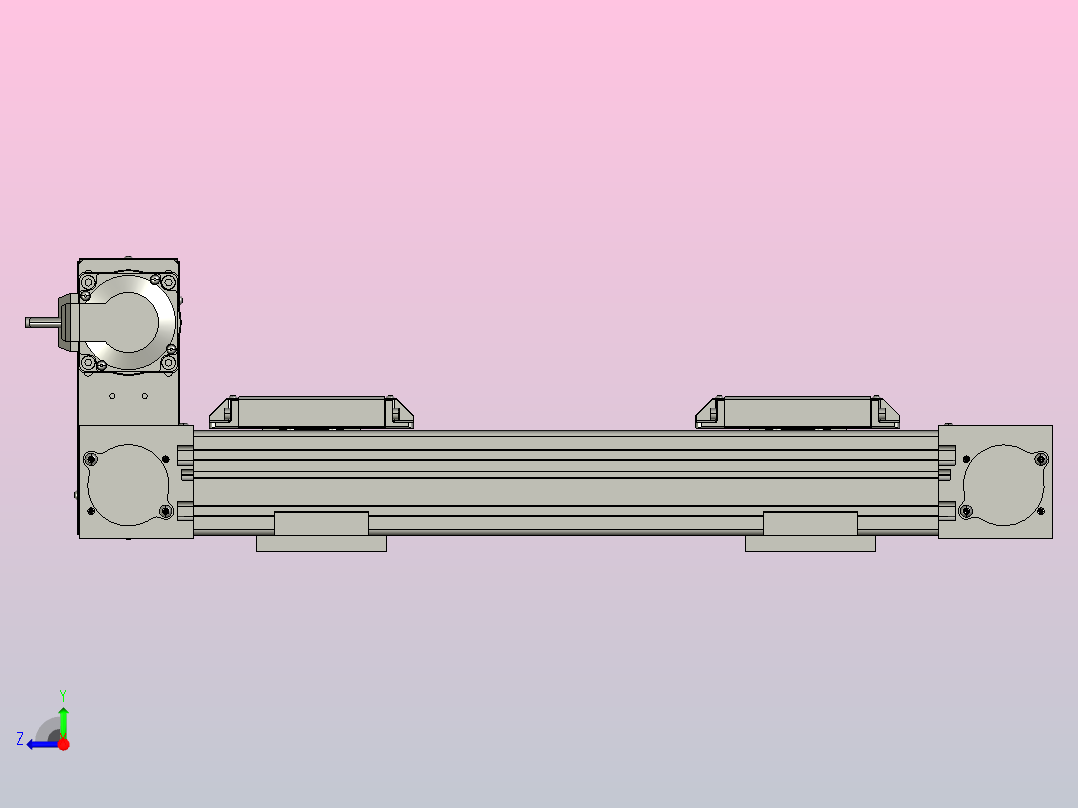 MKB65欧规皮带滑台[MKB65.L120.300.LU.P40.C3]右视图