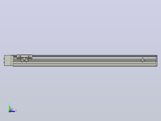 SYS12-BR-650-200W滚珠花健、支撑座、滚珠丝杠、交叉导轨、直线模组.STEP左视缩略图
