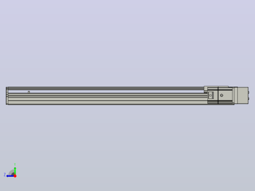SYS12-BR-650-200W滚珠花健、支撑座、滚珠丝杠、交叉导轨、直线模组.STEP右视缩略图