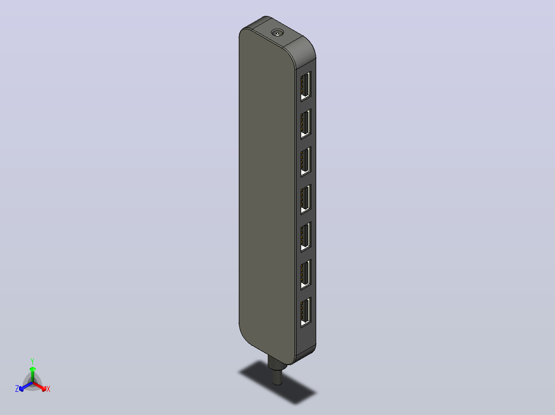 USB集线器DUB-H7黑色dub-h7_e1a主视图