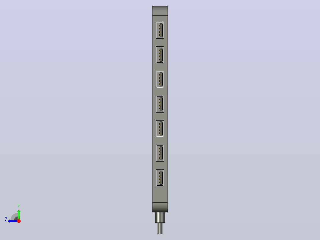 USB集线器DUB-H7黑色dub-h7_e1a右视图