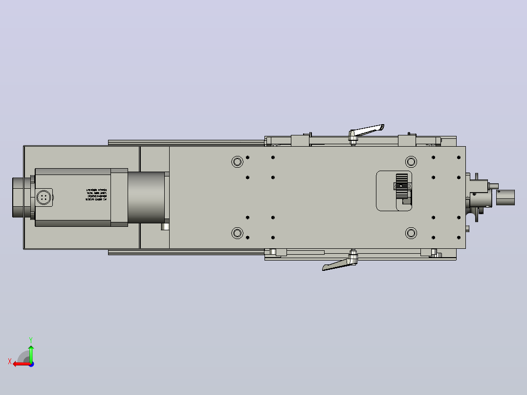 标签印刷机后视图