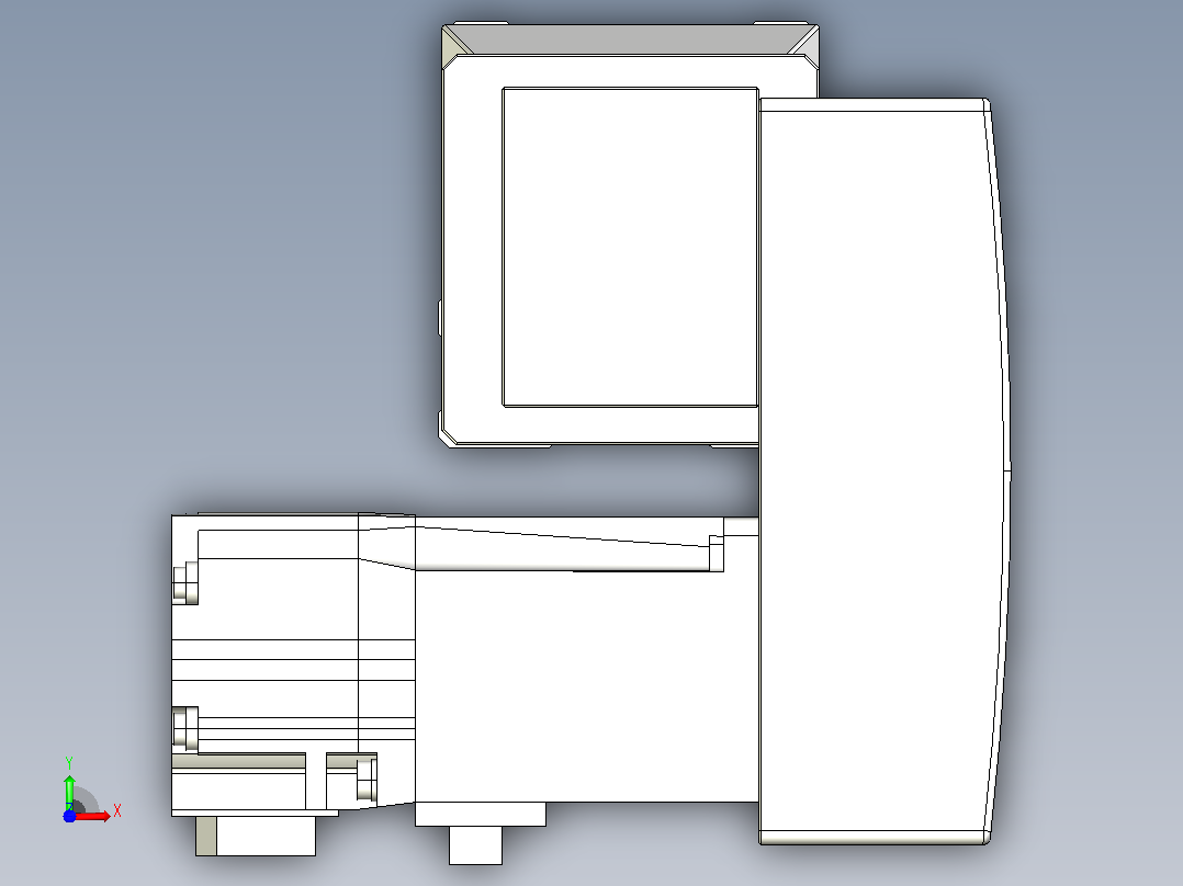 皮带直线轴双滑块型TPA-GCBS-50-P42-L400-RP-M10-N3前视图