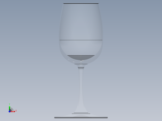 完美的酒杯前视缩略图