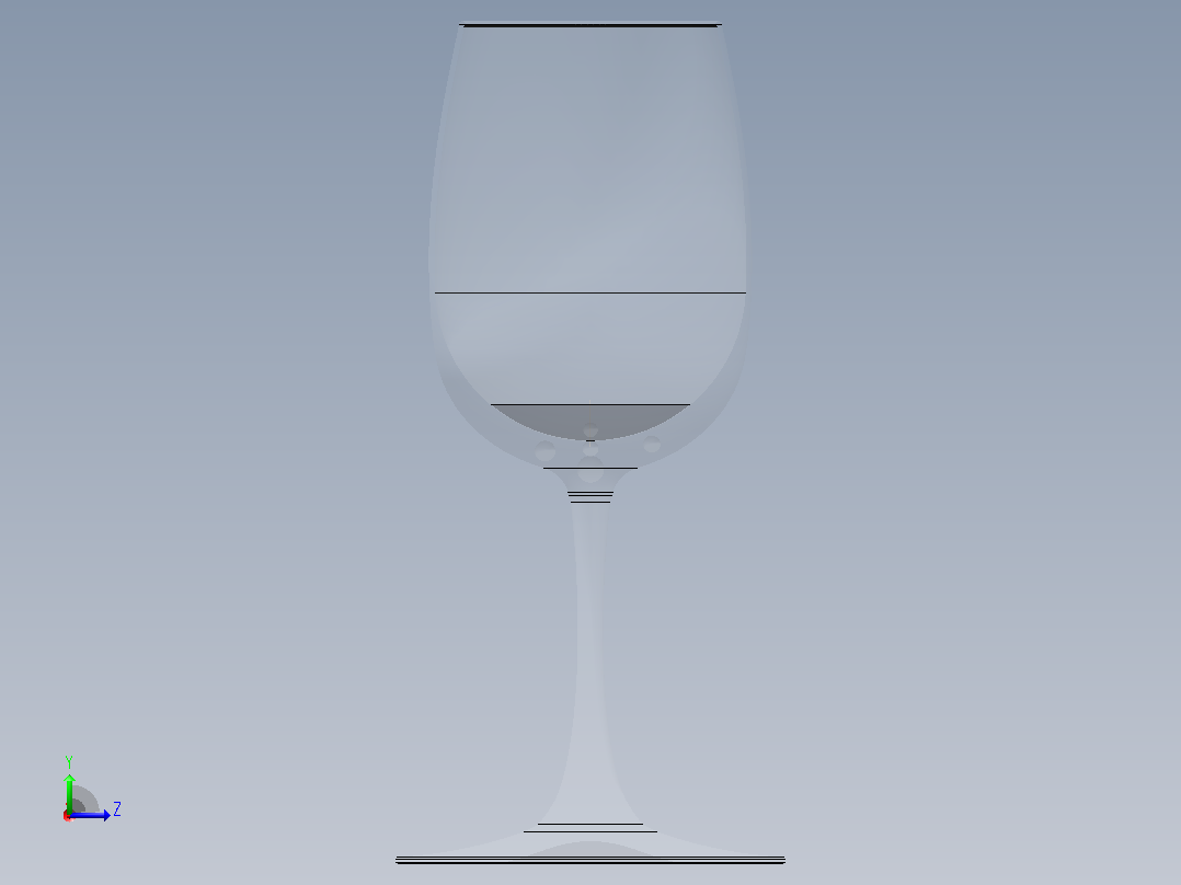 完美的酒杯左视图