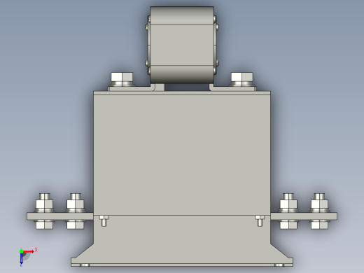 HH15-1250_3QSA 3P隔离开关熔断器组三维模型202009俯视缩略图