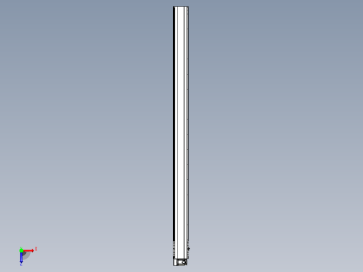 皮带直线轴半封闭可选导轨TPA-HNB-202D-140-L3000-LU-Y-P75-N3俯视缩略图