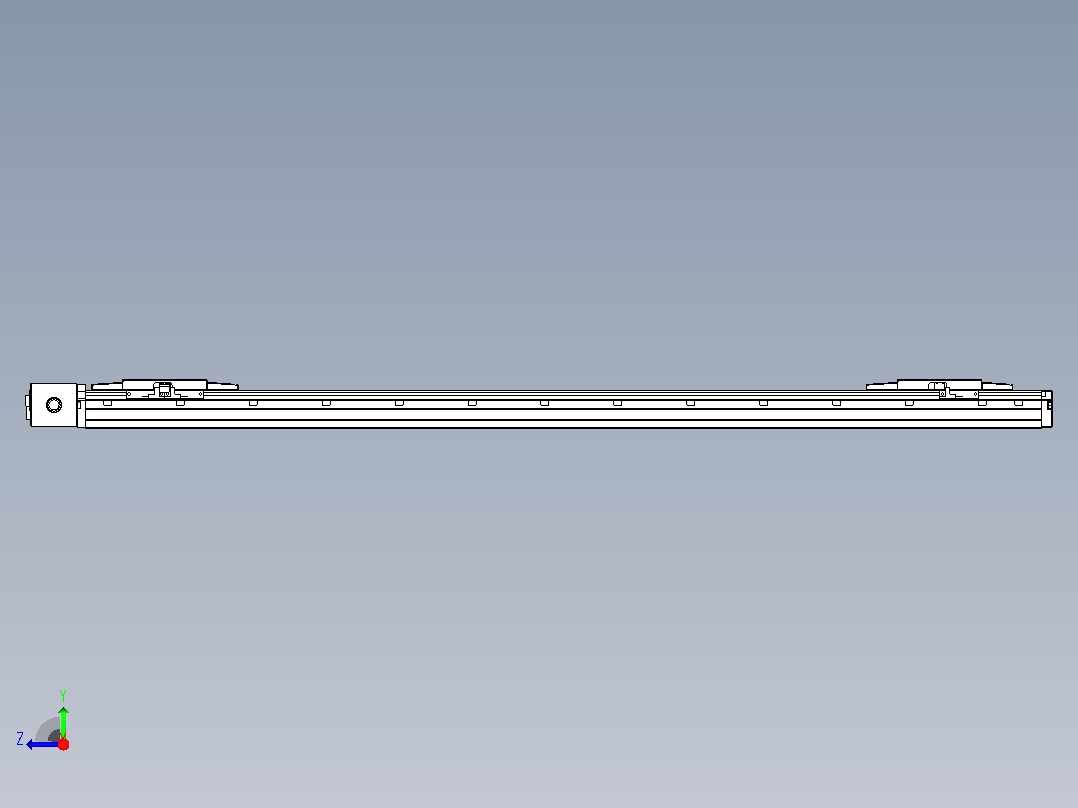 皮带直线轴双滑块型TPA-GCBS-120-P70-L425-DR-M20-N3右视图