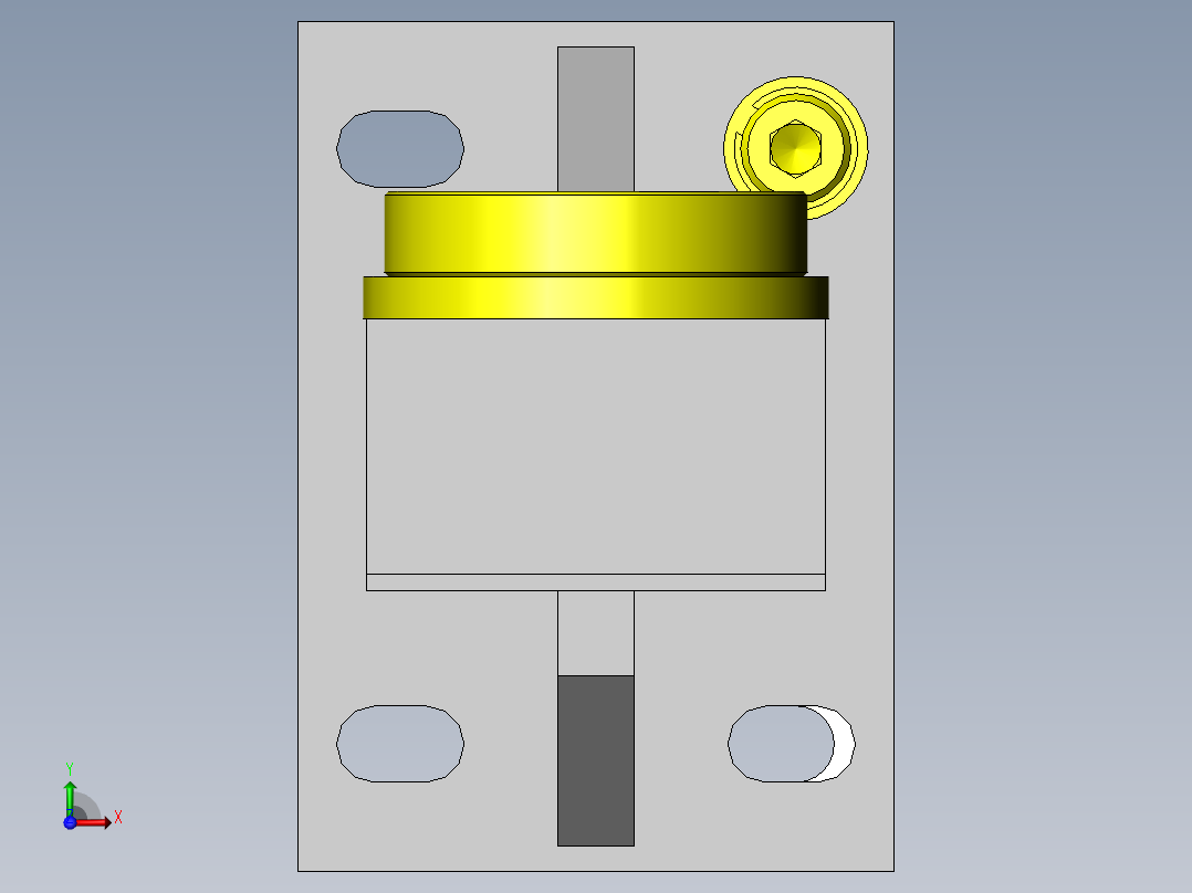 大型自动门前视图