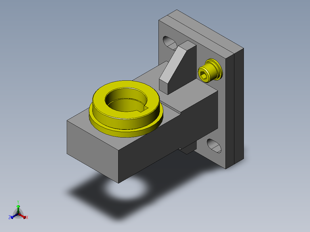 大型自动门正等轴测图