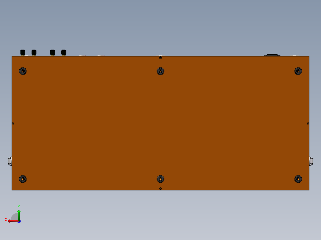 顶针测试架4工位治具后视图