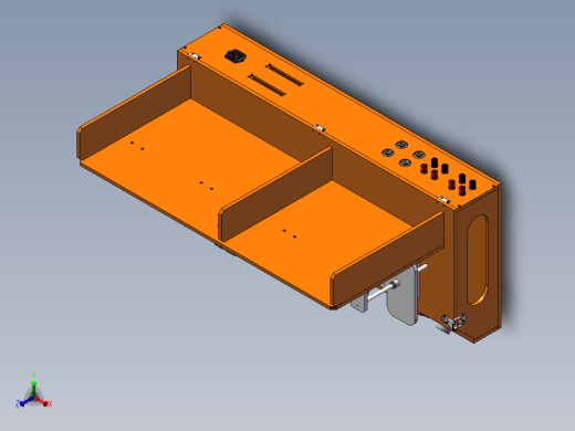 顶针测试架4工位治具正等轴测缩略图