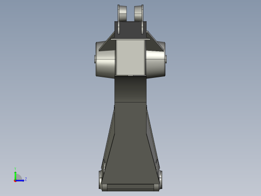 SY215C-8挖掘机动臂结构设计（cad+pro+说明书）左视缩略图