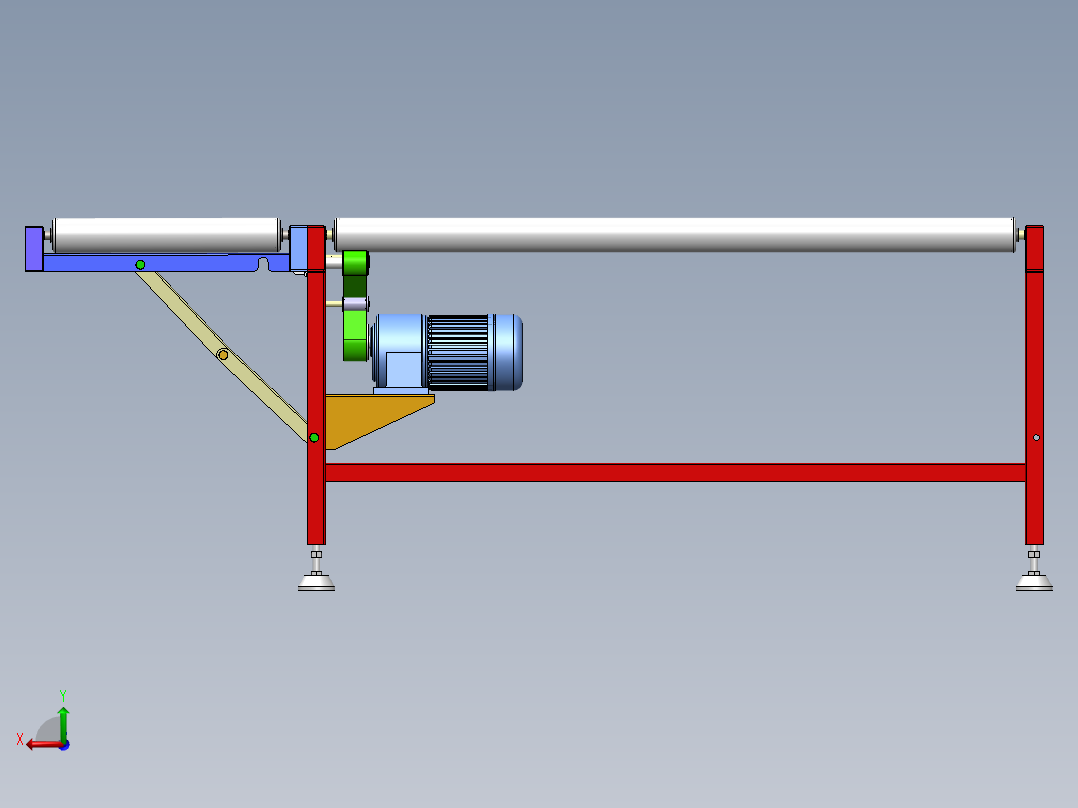 底带摩擦滚筒传动机sw16后视图