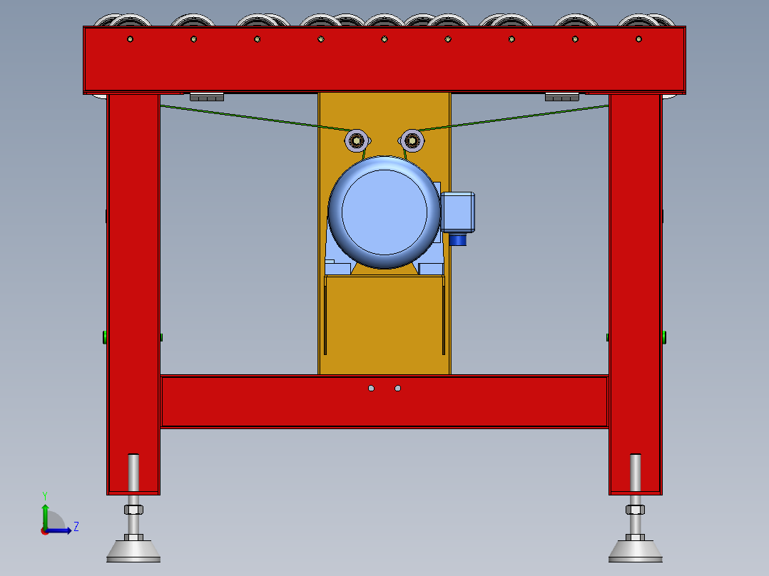 底带摩擦滚筒传动机sw16左视图