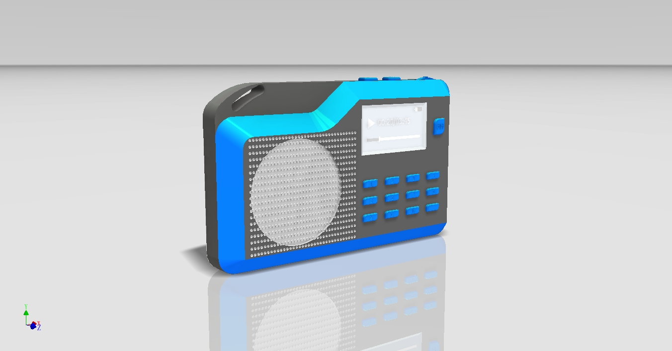 老年收音机模型