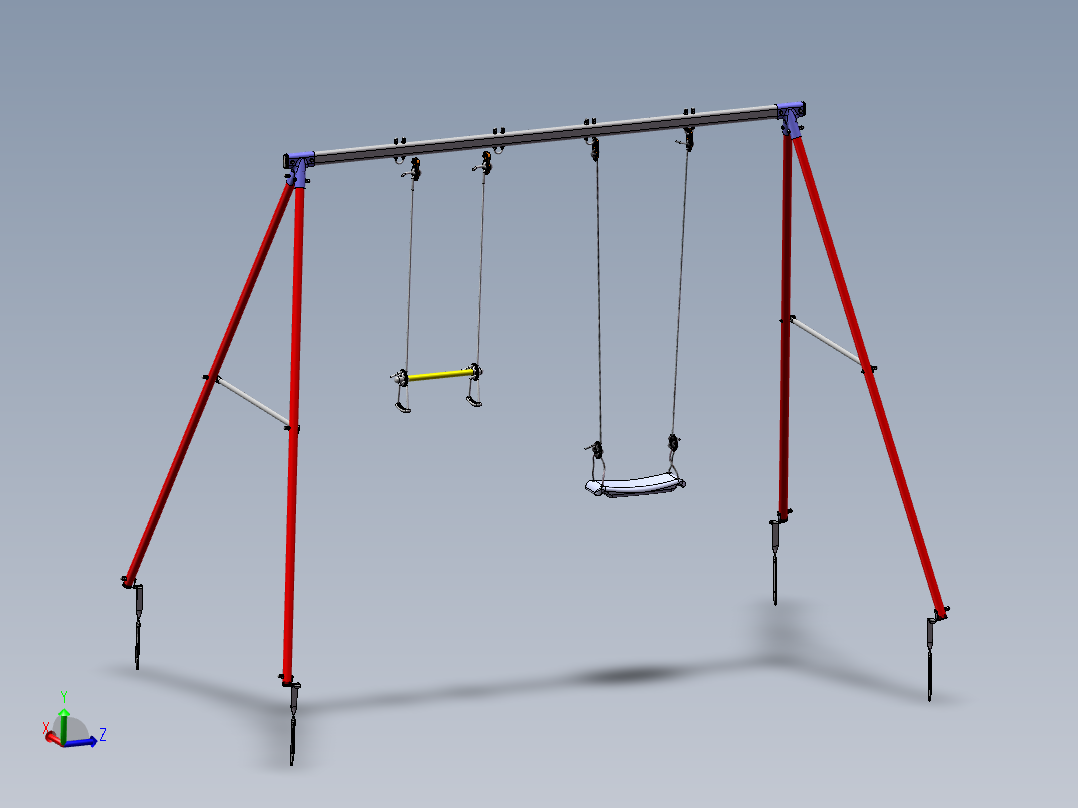 一款儿童用秋千