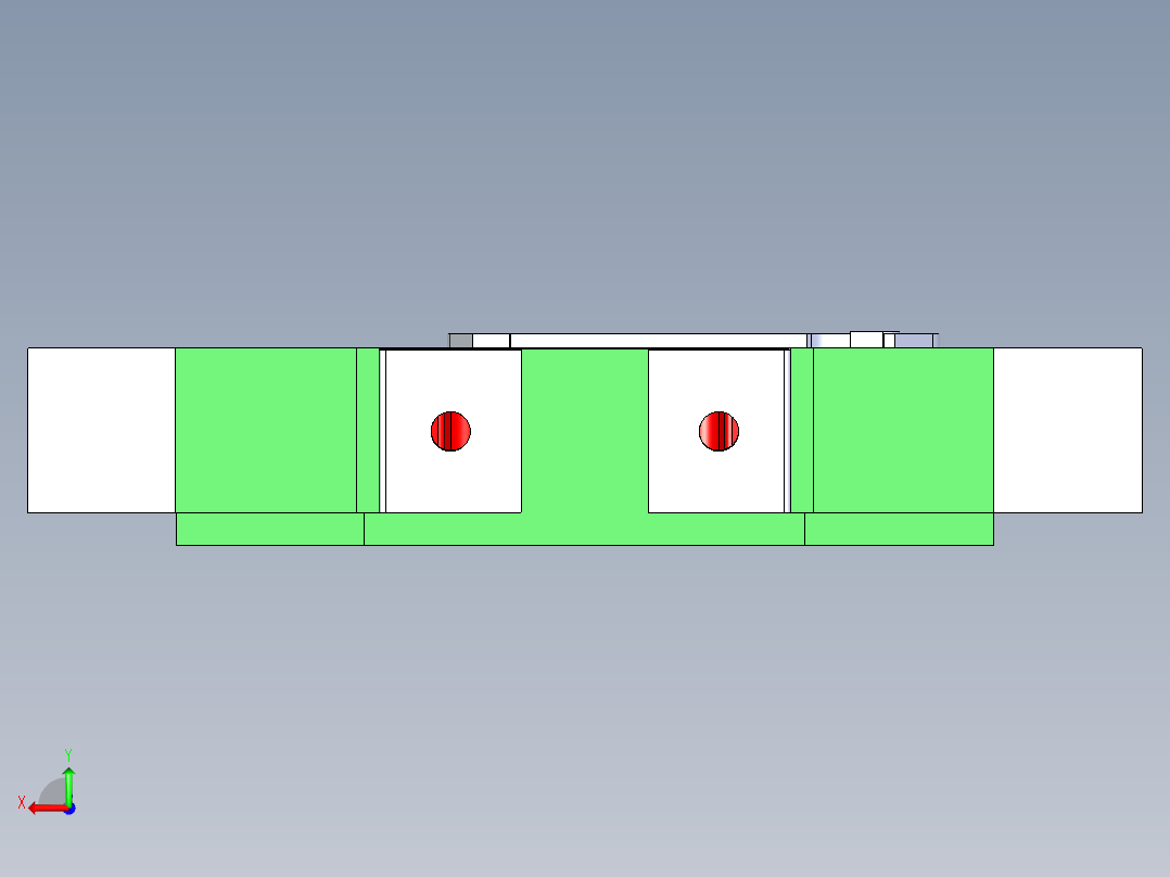 微动开关 有仿真有视频有igs文件 后视图