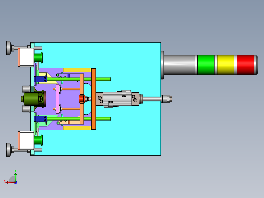 外壳压装工作站后视图